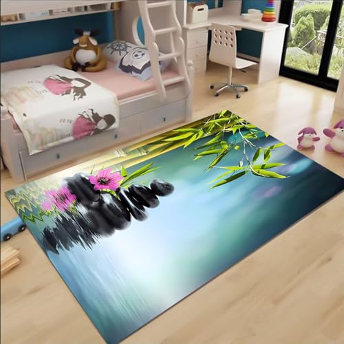 FABTOP Kieselstein Teppich Schlafzimmer Cartoon Anime Teppich Wohnzimmer Kinderzimmer von FABTOP