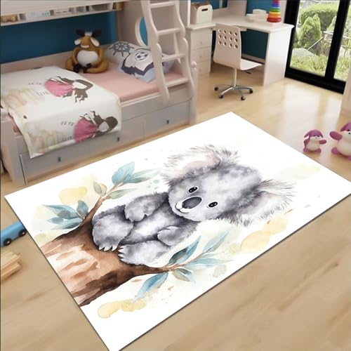 FABTOP Koala Teppich Wohnzimmer 160x230cm Schlafzimmer kinderteppich Tier Koala kinderzimmer mädchen Junge von FABTOP