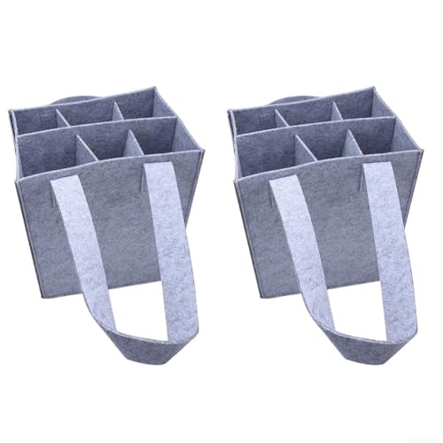 1 Filzbeutel Gefütterter Weinbehälter Handgetragener Weinbeutel (2pcs) von FABULETTA