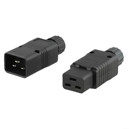 1 X Steckeranschluss IEC320-C19 Stecker Netzwerkverteilungseinheiten 16A Steckverbinder (C19+C20) von FABULETTA