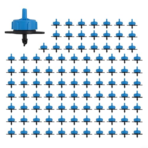 100 Stück Druckkompensierender Tropfer Bewässerungssystem Kunststoff 2/4/8 L/h Garten Pflanzenrasen Landwirtschaft Tropfbewässerung Sprinkler(8L) von FABULETTA