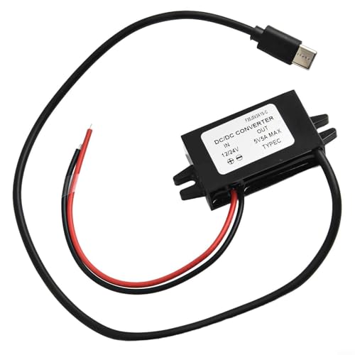12V/24V zu 5V USB C 5A 25W DC Konverter Step-Down Stromversorgungsadapter mit IP68 Wasserdicht für Autoladegerät Navigator Dashcam Elektronische Geräte von FABULETTA