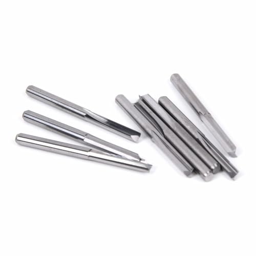 2 Flute Carbide End Mill Bit 18 Shank, CNC Router Bit (10 Pack) von FABULETTA