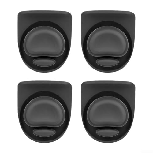 4 Silikon -Anti -Spill -Deckelstopper Kompatibel Mit Lecksicherung Und Spill Proof (black) von FABULETTA