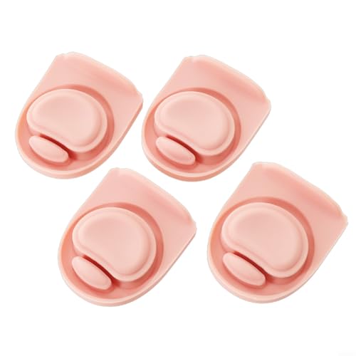 4 Silikon -Anti -Spill -Deckelstopper Kompatibel Mit Lecksicherung Und Spill Proof (pink) von FABULETTA