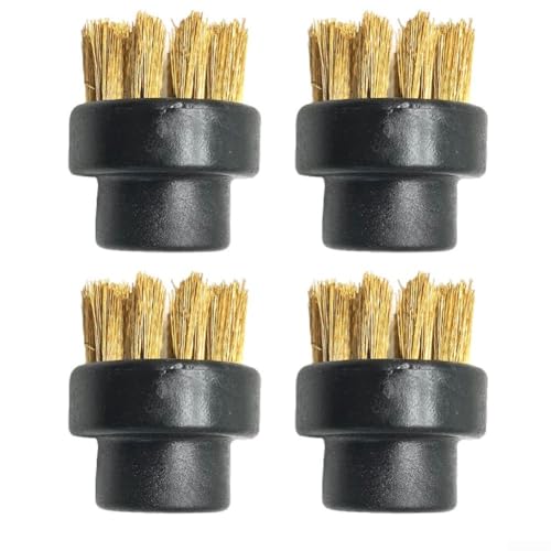 4 Stück Ersatz Rundbürsten kompatibel mit Dupray Dampfreiniger, Edelstahl Drahtbürsten Zubehör für Küche und Bad, für Fugen, Ecken, Ablaufrinnen und schwer erreichbare Bereiche(copper wire) von FABULETTA