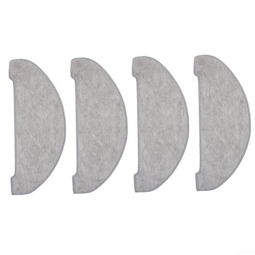 4 Stück Ersatz Wischbezüge aus hochwertiger Mikrofaser kompatibel mit Vexilar W9 Staubsaugerroboter, strapazierfähige und waschbare Bodentücher für gründliche Reinigung von FABULETTA