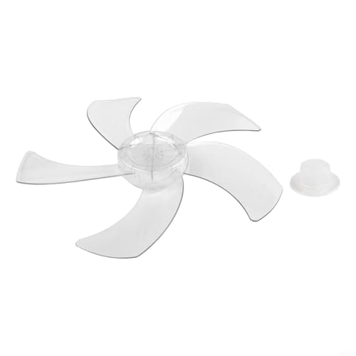 5 Blätter Lüfterblatt Kompatible Passform Ersatzklappe Für Ventilator (16inch White) von FABULETTA