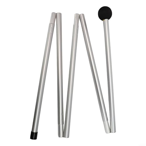 Aluminiumlegering Strandluifel Tent Ondersteuning Pole Opvouwbare Camping Shelter Tarp Rod Met 4-5 Secties Draagbare Lichtgewicht Outdoor Zonnescherm Ondersteuning(Flachkopf 2m) von FABULETTA