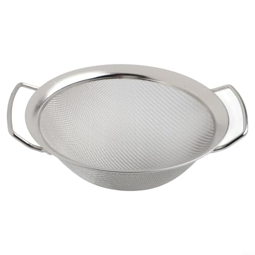 Double Handle Fine Mesh Strainer Basket, Stainless Steel Flour Sieve Filter for Filtering Fluids (16cm) von FABULETTA