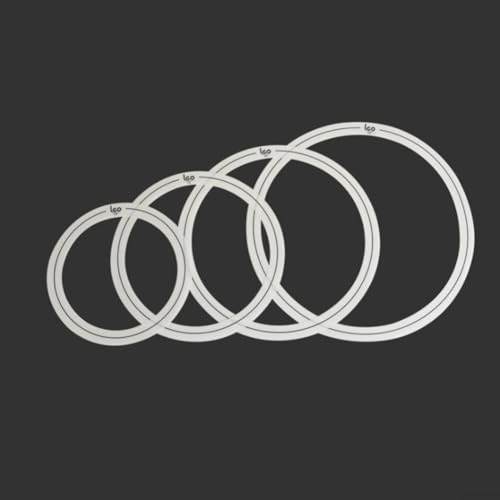Drum Set Muffler Rings 4 Pack for Sound Dampening 10/12/14/16 Inch Drums (B) von FABULETTA