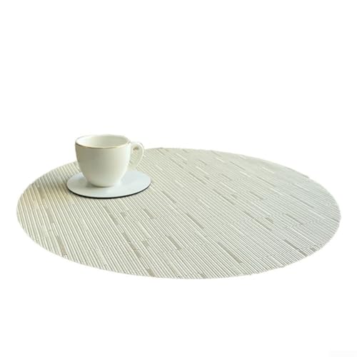 Einfarbiges Tischset Dekorativer Einsatz Hitzebeständiges Tischset (off white) von FABULETTA