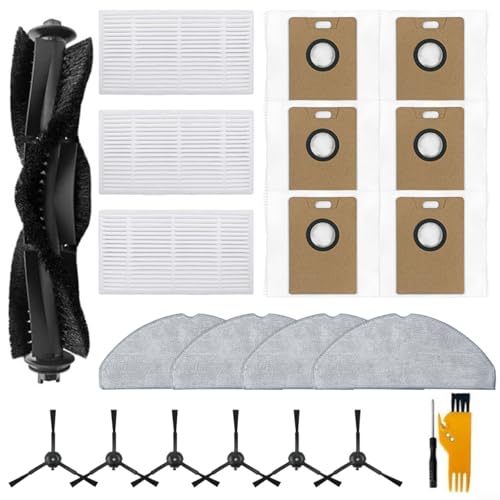 Ersatzset für Tapo RV30 Max Plus/RV30 Max/RV20 Max Plus/RV20 Max Saugroboter mit Hauptbürste, 6 Seitenbürsten, 3 HEPA Filtern, 4 Mikrofaser Mopptüchern und 6 großen 3,3L Staubbeuteln Ersatzset für Tapo RV30 Max Plus/RV30 Max/RV20 Max Plus/RV20 Max Saugroboter mit Hauptbürste, 6 Seitenbürsten, 3 HEPA Filtern, 4 Mikrofaser Mopptüchern und 6 großen 3,3L Staubbeuteln von FABULETTA