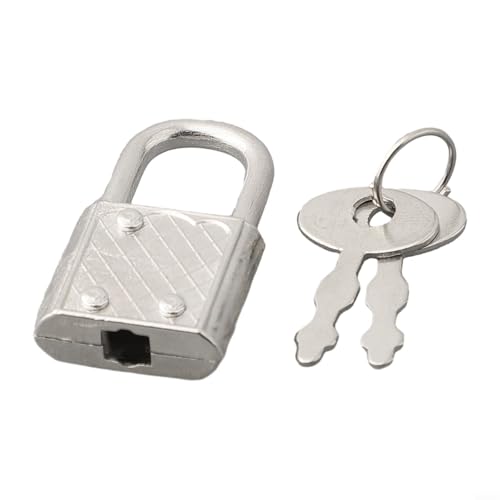 Geeignet Für Vorhängeschloss Schließt Hardware Ab Schlüsselverriegelungsmechanismus (Silver) von FABULETTA