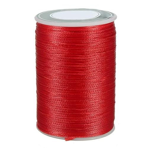 Gewachster Faden Polyesterkordel Gewachsten Faden Multi Farben (Red) von FABULETTA