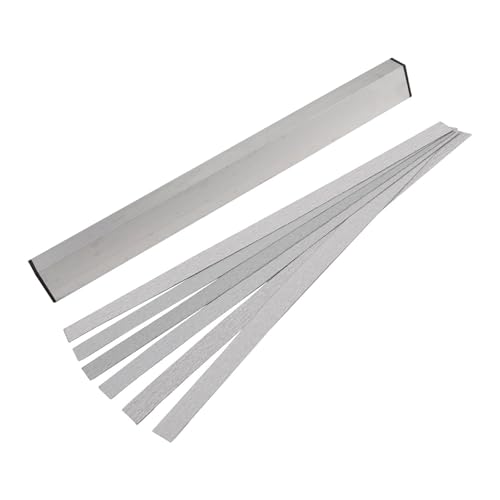 Gitarre Neck Fret Strahl Nivellierung Bar Luthier Werkzeuge Mit Schleifpapier Aluminium, Gitarrenhals Bundstab Nivellierleiste Gitarrenbauer Werkzeug Set mit 6 Schleifpapieren(A) von FABULETTA