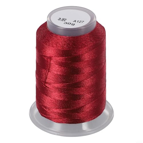 Handgefertigte Projekte Heller Und Glattes Faden Jade -Thread (Maroon red 14) von FABULETTA