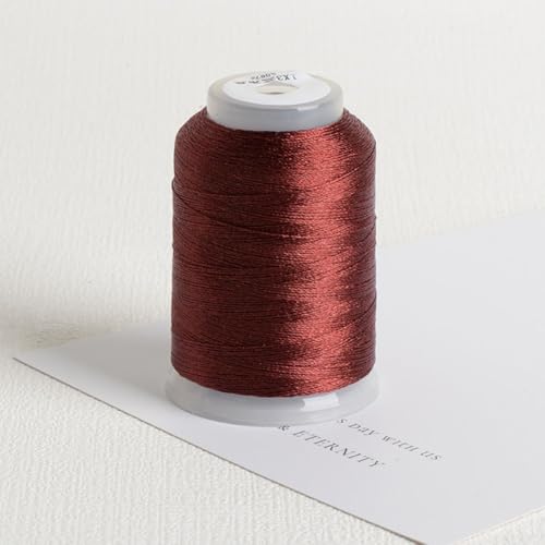 Handgefertigte Projekte Projektprojekte Große Rollengröße Jade -Thread (Brown 15) von FABULETTA