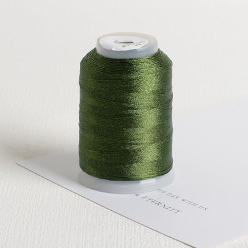 Handgefertigte Projekte Projektprojekte Große Rollengröße Jade -Thread (Dark Army Green 08) von FABULETTA