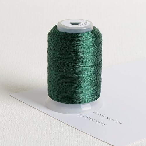 Handgefertigte Projekte Projektprojekte Große Rollengröße Jade -Thread (Dark green 04) von FABULETTA