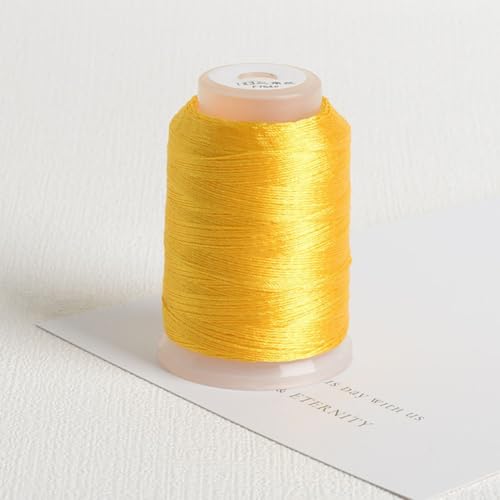 Handgefertigte Projekte Projektprojekte Große Rollengröße Jade -Thread (Yellow 22) von FABULETTA
