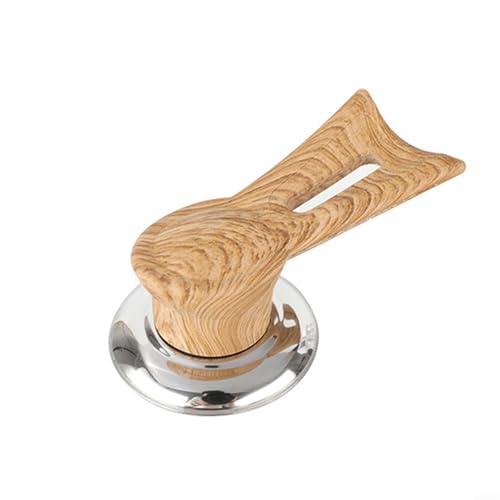 Kitchen Pot Lid Handle Vertical Bakelite Design with Sturdy Stainless Steel Base (Extra S Wood grain) von FABULETTA