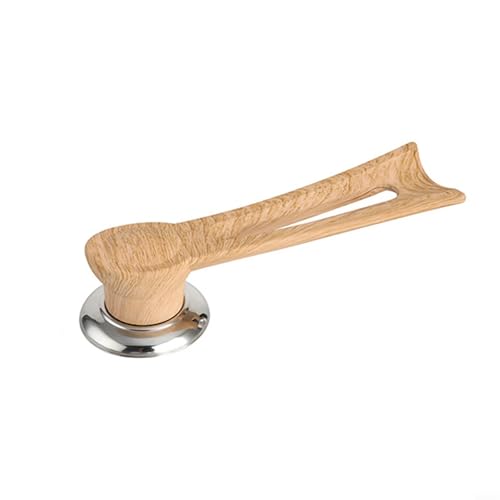 Kitchen Pot Lid Handle Vertical Bakelite Design with Sturdy Stainless Steel Base (L Wood grain) von FABULETTA