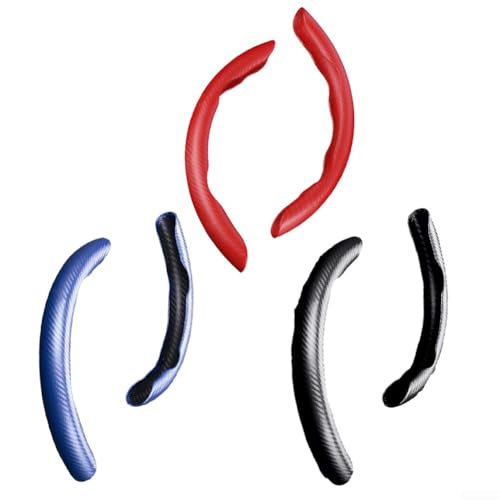Kohlefaserleder Universalauto Blau Flexible Silikonkonstruktion (Red) von FABULETTA