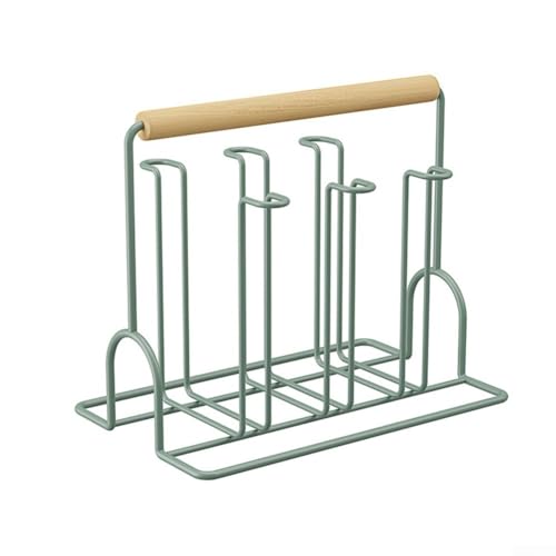 Küchenglasbecherregal Abflussstand Flaschenentrocknungshalter Glas (Green) von FABULETTA