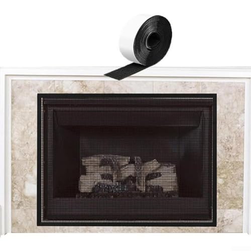 PVC-Gitterstoff Feuersicherheitsnetz Kaminbereich Kaminschutzschild (29 * 45in) von FABULETTA
