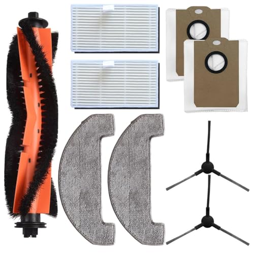 Roboterstaubsauger Ersatzteilset mit Hauptbürste Filter Wischmopp Staubbeutel Seitenbürste Für MONSGA MS1 MAX Roboterstaubsauger Ersatzzubehörpaket(A) von FABULETTA