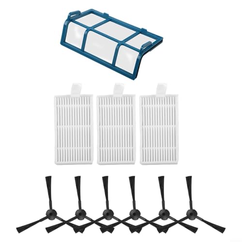 Seitenbürsten- und Filter-Ersatzset für Medion MD18501MD16192 Staubsauger, Filter und Seitenbürsten Ersatz Set Kompatibel mit MD18500 MD18600 MD16192 Staubsauger von FABULETTA