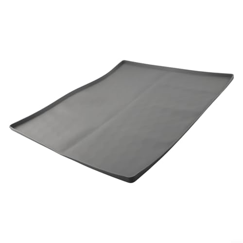 Silikon-Kühlschrankmatte mit Erhöhtem, Unterlage für Kühlschrank, Bodenschutz für Haushaltsgeräte, Schlanke und funktionale Unterlegmatten für Geräte(60 * 50CM gray) von FABULETTA