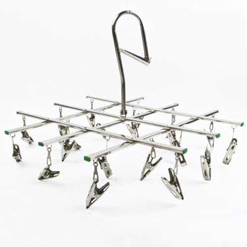 Space Saving Stainless Steel Underwear Sock Hanger Drying Rack 20 Clips, Rust Resistant Space Saving Stainless Steel Underwear Sock Hanger Drying Rack 20 Clips, Rust Resistant von FABULETTA