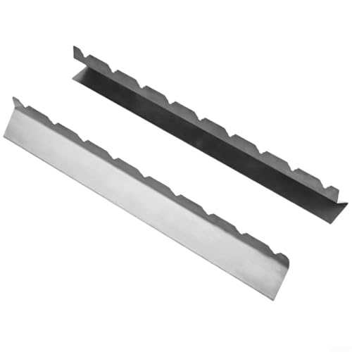 Stainless Steel BBQ Skewer Rack 2 Pcs Set for 6 or 9 Skewers, Minimize Burning Risk (9 Slot) von FABULETTA