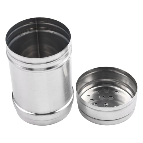 Stainless Steel Shaker Bottle Household Kitchen Spice Salt Jars Pepper Salt (L) von FABULETTA