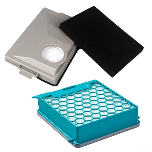 Staubsauger Ersatzfilter Aktivkohle und HEPA Feinstaubfilter für Miele Blizzard CX1/Boost CX1 11639240 SF-HY 60, wiederverwendbar für verbesserte Luftqualität im Zuhause(1 Set) von FABULETTA