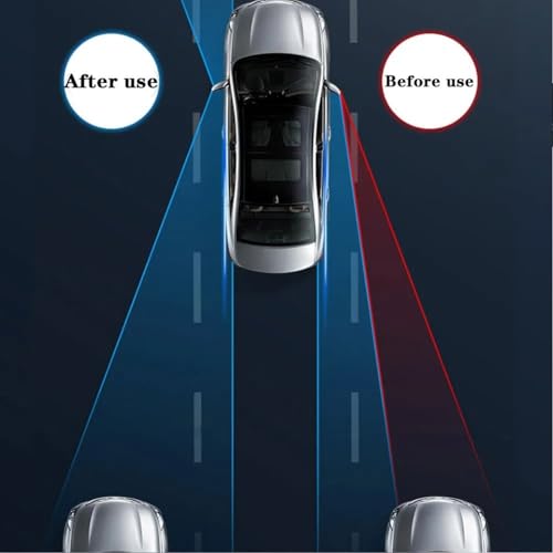 Wide Angle Car Blind Spot Mirror, 360 Degree Adjustable, HD Glass Lens (Blue right) von FABULETTA