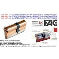 FAC - Europerfil rk Antibumping-Zylinder 6030-30 Messing R1523237 von FAC