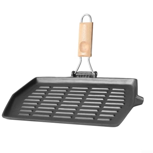 1 Stück Steakplatte Gusseisen Pfanne 21 x 35 cm Bratpfanne Faltbarer Griff Pfanne zum Kochen für Küche Druckguss Stahl Material 1 Stück Steakplatte Gusseisen Pfanne 21 x 35 cm Bratpfanne Faltbarer Griff Pfanne zum Kochen für Küche Druckguss Stahl Material von FACAIIO