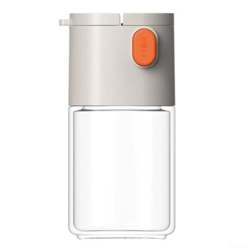 180 ml Glas-Gewürzbehälter-Set, luftdicht, Salz- und Pfefferstreuer für die Küche (weiß) von FACAIIO