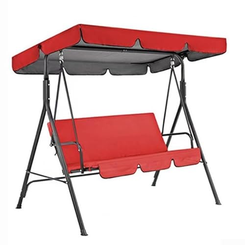 210D Gartenstuhlbezug und Sitzbezug Set mit praktischem Design für den Außenbereich (rot) von FACAIIO
