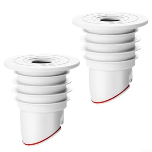 2er-Pack Abflussrohr-Silikondichtung mit siebenlagigem Design und Deo-Ventil für sicheren Bodenablauf und Waschmaschinenschlauchanschlüsse von FACAIIO