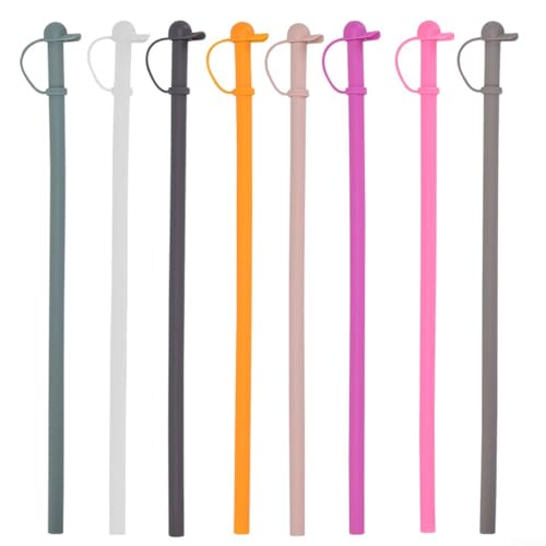 8 Stück mit 12 5,1 cm Silikon-Trinkhalmen, komfortables Trinkerlebnis, perfekt für Becher und andere Tassen 8 Stück mit 12 5,1 cm Silikon-Trinkhalmen, komfortables Trinkerlebnis, perfekt für Becher und andere Tassen von FACAIIO