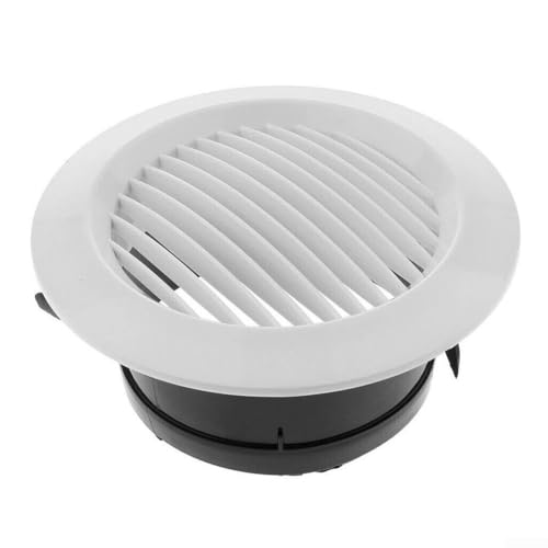 ABS Lüftungsgitter für Innenräume, kreisförmige Luftkanalabdeckung für Zuhause, Bad und Küche (125 mm) von FACAIIO
