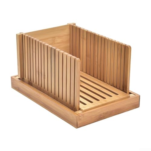 Brotschneider aus Holz, verstellbar und faltbar, einfach zu bedienen, sicher (horizontal) von FACAIIO