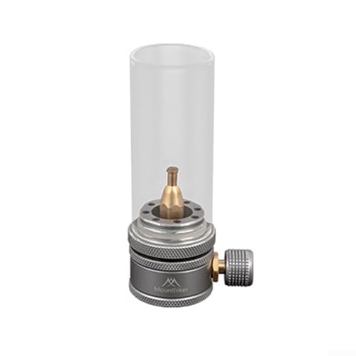 Camping-Gaslaternenkopf aus Aluminiumlegierung mit einstellbarer Helligkeit, passend für Standard-Schraub-Gasflaschen für Außenbeleuchtung beim Camping und Wandern von FACAIIO