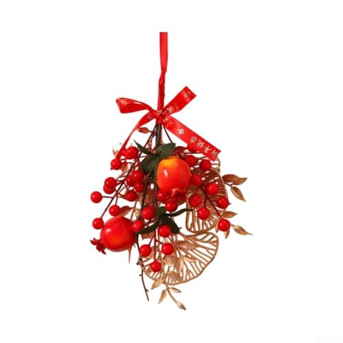 Chinesisches Frühlingsfest Wandbehang Ornament ikonisches Feuerwerkskörper und Laterne Design (D) von FACAIIO