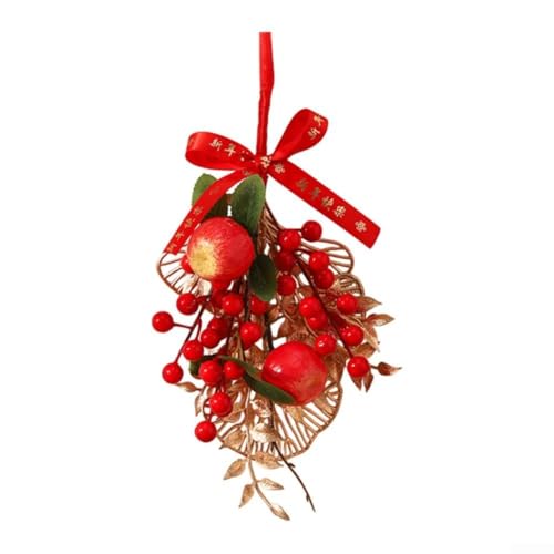 Chinesisches Frühlingsfest Wandbehang Ornament ikonisches Feuerwerkskörper und Laternen-Design (C) von FACAIIO