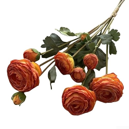 Dekoratives Blumenarrangement mit 9 Köpfen für Hochzeitsfeiern und Heimdekoration (Karamellfarbe) von FACAIIO